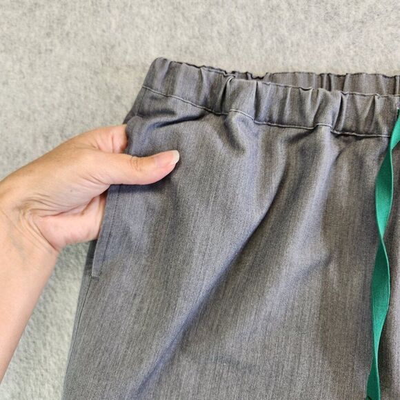 Figs Scrub Pants Mens Large Tall LT Gray Pisco Straight Leg Structured Fit - Picture 3 of 15